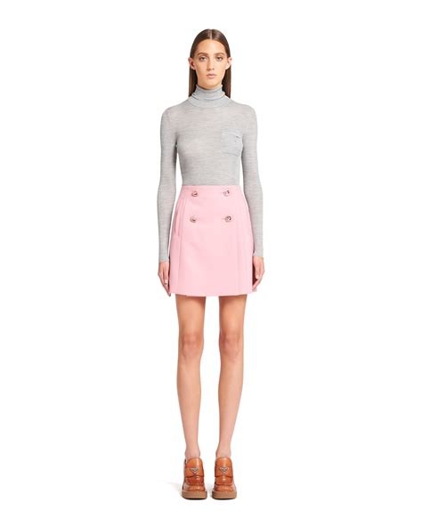 prada toile|Pink Natté toile skirt .